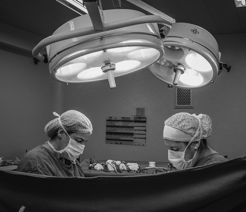 medical staff in operating room